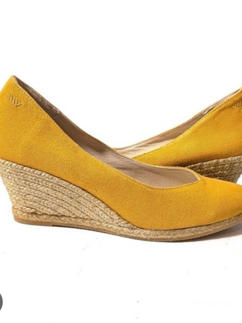 Yellow Espadrille Wedge by Viscata Barcelona
